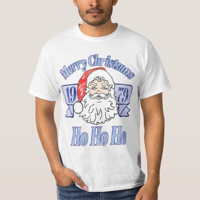 T-shirt Retro Merry Christmas 1979 (Devant)