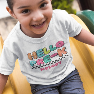 T-shirt rétro mignon de rentrée scolaire