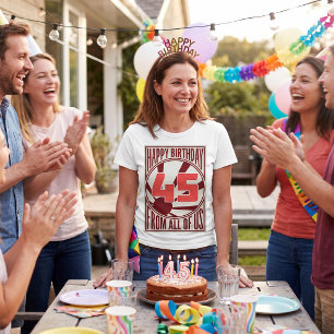 T-shirt Rétro Milieu de XXème Siècle 45e Anniversaire