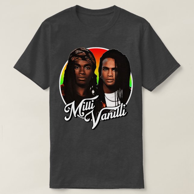 T-shirt Retro Milli Vanilli Hommage (Design devant)
