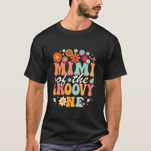 T-shirt Retro Mimi du Super One Matching Family Birth (Devant)
