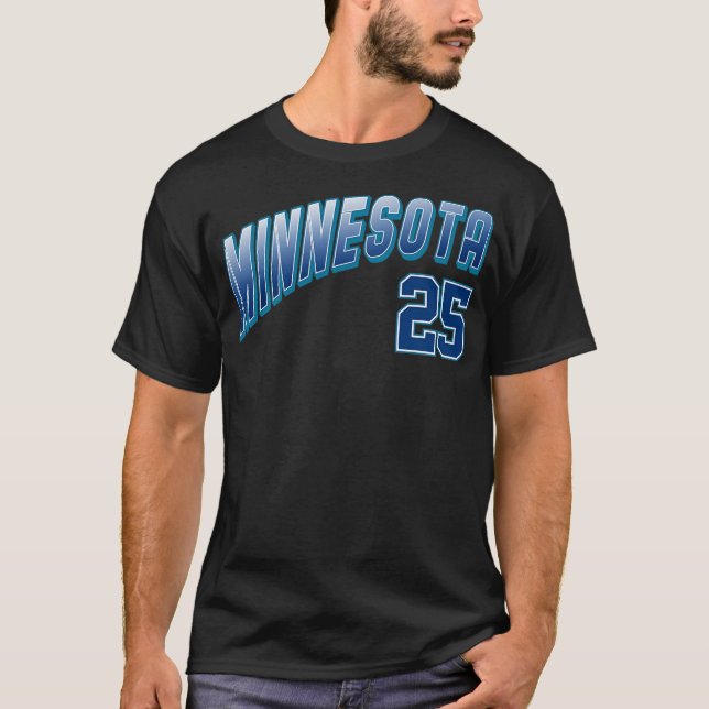 T-shirt Rétro Minnesota Numéro 6 (Devant)