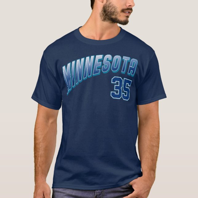 T-shirt Rétro Minnesota Numéro 7 (Devant)
