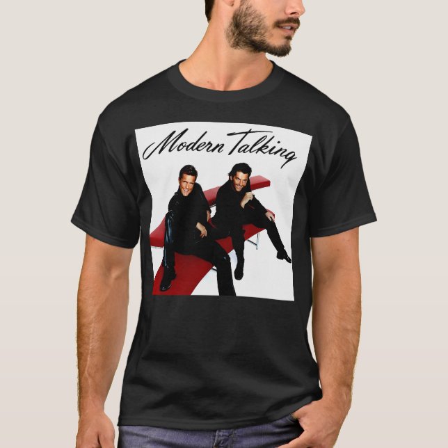 T-shirt Retro Moderne Talking Classique Cadeau De Musique  (Devant)