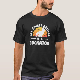 T-shirt Rétro Mon Animal Spirituel Est Un Cacatoès Cacatoè
