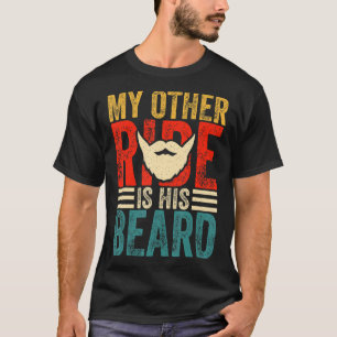 T-shirt Retro Mon autre tour est sa barbe Drôle père assid