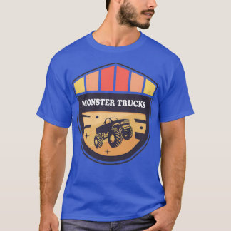 T-shirt Retro Monster Truck Cadeau Vintage Grande taille V