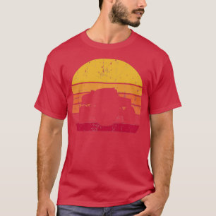 T-shirt Retro Monster Truck Vintage Voiture Réglage