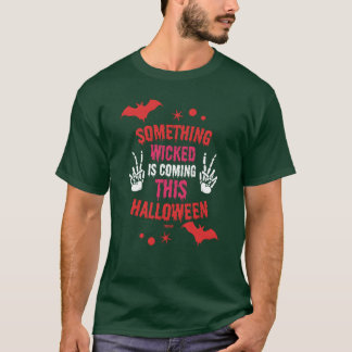 T-shirt Rétro monstre de chauve-souris d'Halloween