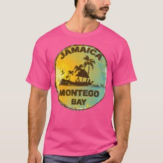 T-shirt Retro Montego Bay Jamaïque Art Design
