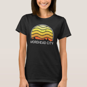 T-shirt Retro Morehead City Visiteurs Skyline Vintage Urba