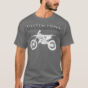 T-shirt Retro Motocross Dirt Bike Vintage Motorcycle