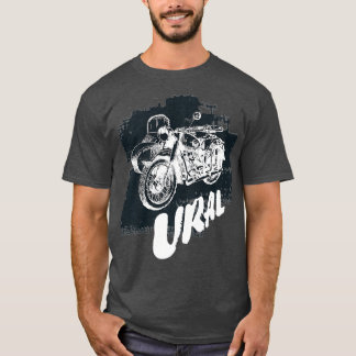 T-shirt Retro Motorcycle UralVintage Sidecar Premium