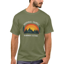 T-Shirt Retro Mountain sur mesure pour vacances en