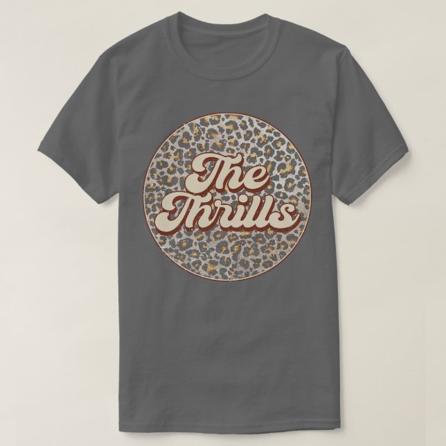 T-shirt Retro Music Thrills Nom personnalisé Cercle Birth (Design devant)