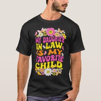 T-shirt Retro My Daughter In Law Is My Favorite Child Fami