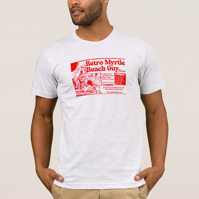 T-shirt Rétro Myrtle Beach Guy (Devant)
