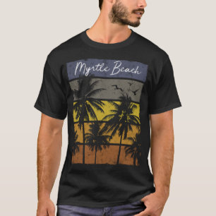 T-shirt Retro Myrtle Beach Imprimer Noël de vacances