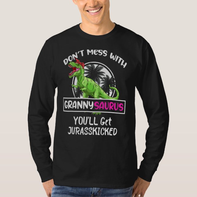 T-shirt Retro Ne manquez pas avec Grannysaurus Vous obtien (Devant)