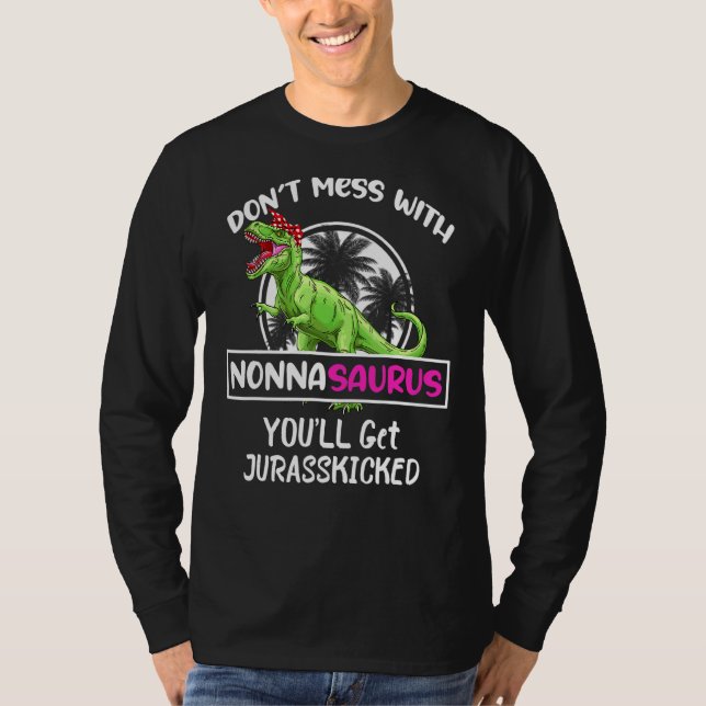 T-shirt Retro Ne manquez pas avec Nonnasaurus Vous obtiend (Devant)
