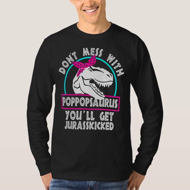 T-shirt Retro Ne manquez pas avec Poppoppopsaurus Vous obt (Devant)