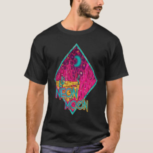 T-shirt Retro Neon Moon Rose Western Country Music 80s 90
