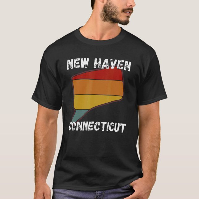 T-shirt Retro New Haven Connecticut Appareils (Devant)