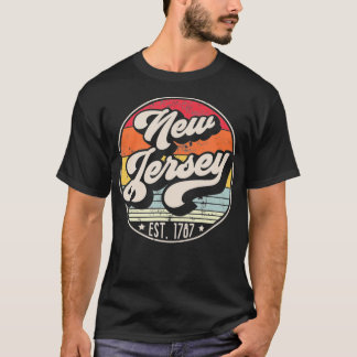 T-shirt Retro New Jersey Home State NJ Cool les années 70 