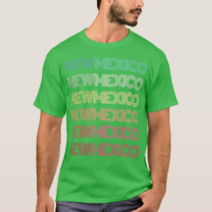 T-shirt Rétro NOUVEAU MEXIQUE Accueil ÉTAT Racines Albuque