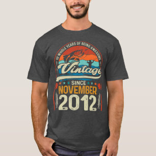 T-shirt Rétro Novembre 2012 10 Ancien pêcheur 10e