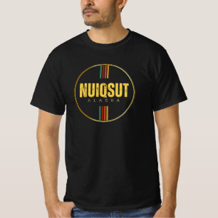 T-shirt Retro Nuiqsut ville état de l'alaska les années 70