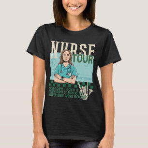 T-shirt Retro Nurse Tour, tendance Nurse Life, infirmière 