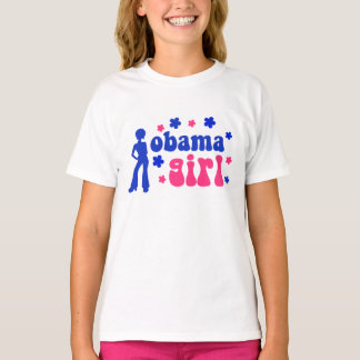 T-shirt Retro Obama Girl