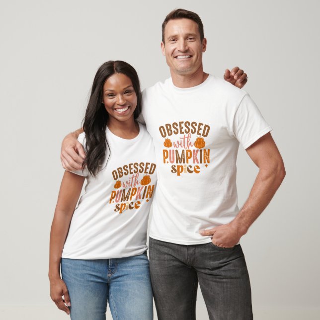 T-shirt Rétro Obsédé par le goût de citrouille - A (Unisexe)
