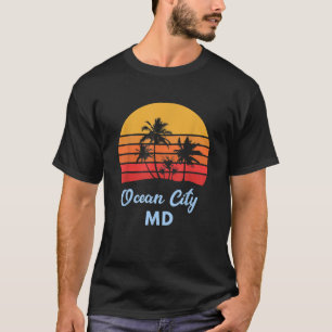 T-shirt Rétro Ocean City Maryland Vacances d'été T Chemise