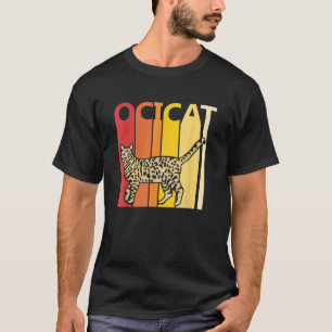 T-shirt Retro Ocicat Chat Chat Propriétaire Cadeau