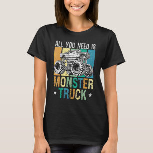 T-shirt Retro Off Road Vintage Monster Truck