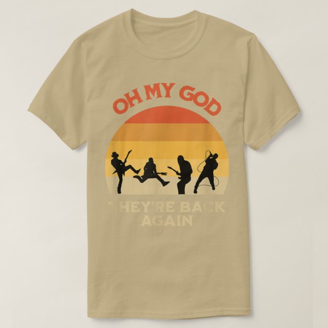 T-shirt Retro Oh Mon Dieu Ils Reviennent Encore Boy Band (Design devant)