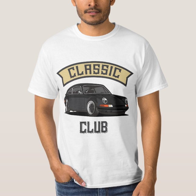 T-shirt Retro Oldschool Tuning & Gaming Oldtimer Enthusias (Devant)