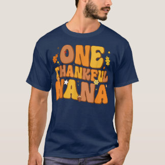 T-shirt Retro One Thankful Nana Automne Happy Thanksgi