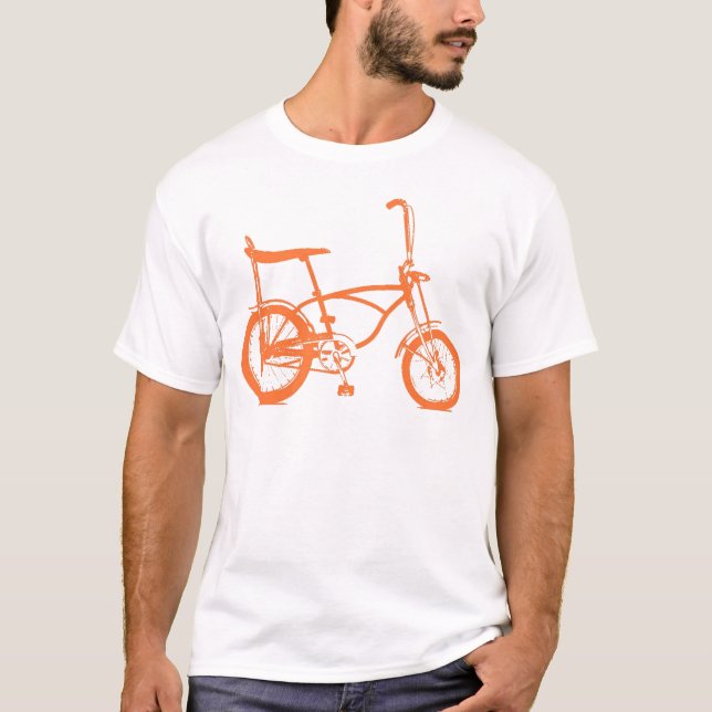 T-shirt Rétro Orange Krate Banana Seat Bike (Devant)