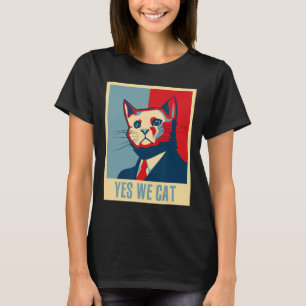 T-shirt Rétro Oui Nous Chat Amusant Amoureux des chats Pro