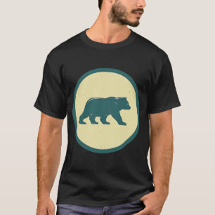 T-shirt Retro Ours Vintage animal sauvage