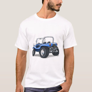 T-shirt rétro ouvert de boguet complété dans le bleu