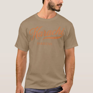 T-shirt Retro Pakistan CityVintage Karachi