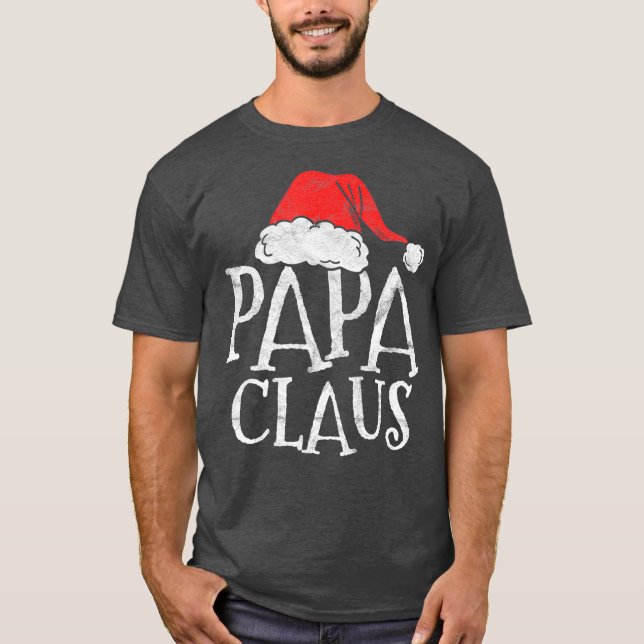 T-shirt Retro Papa Claus Don Funny Christmas Père Noël (Devant)