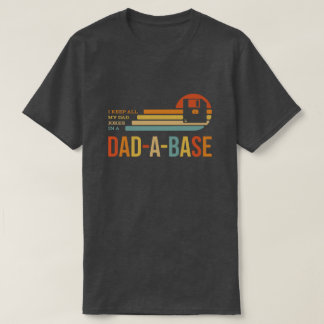 T-shirt Retro Papa Plaisanter Drôle 'Papa-A-Base' Fier Pad