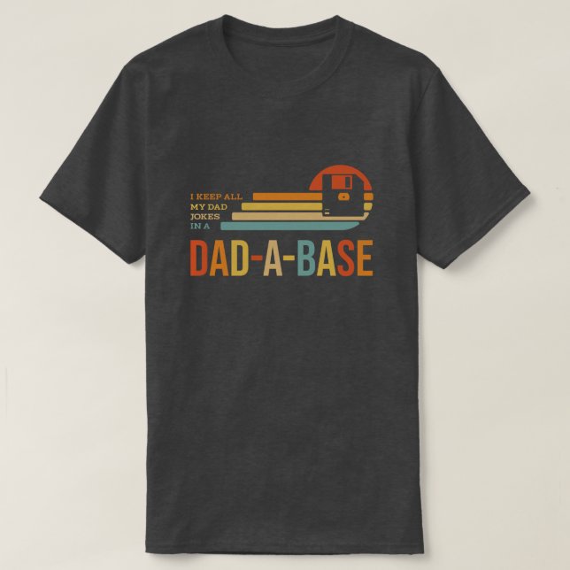 T-shirt Retro Papa Plaisanter Drôle 'Papa-A-Base' Fier Pad (Design devant)