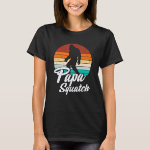 T-shirt Retro Papa Squatch Yeti Vintage