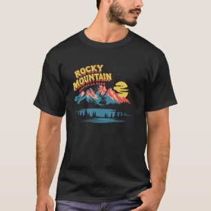 T-shirt Retro Parc national de Rocky Mountain Rappel des a